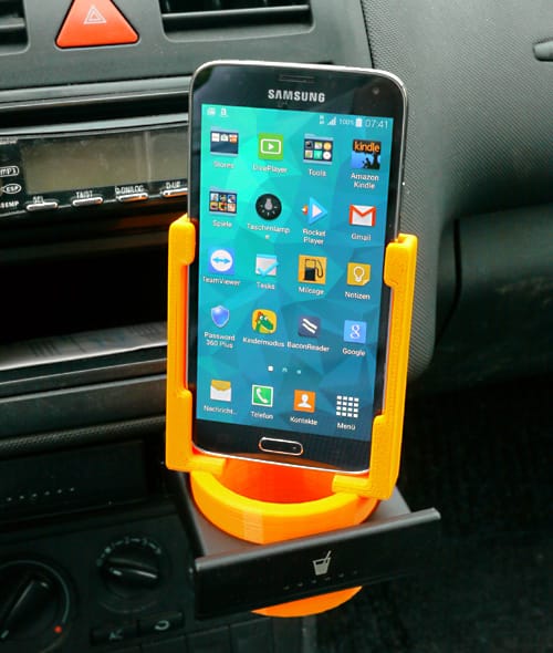 Phone - cup holder adapter