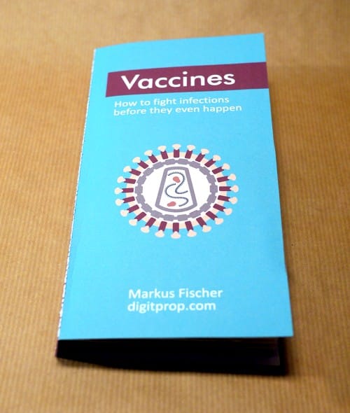 Pop-up book on vaccines