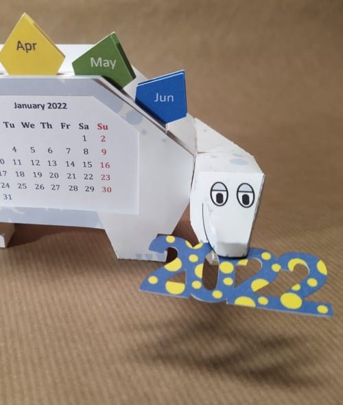 Dino calendar 2022 edition