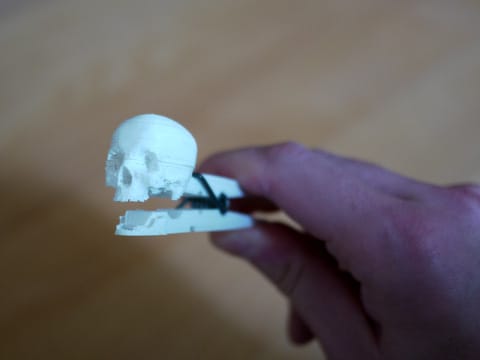 Ready for Halloween? 3D printed skull clothespin