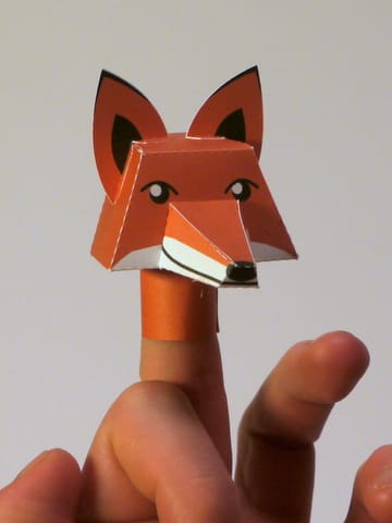 Finger doll fox