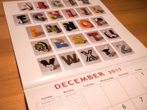 Alphabet calendar